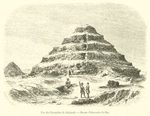 Eine der Pyramiden von Sakkara von French School