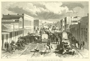 Eine Straße in Denver, die F-Straße