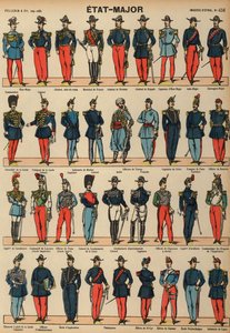 Uniformen des französischen Militärs von French School