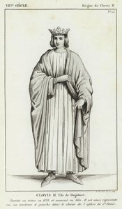VII Jahrhundert, Herrschaft von Chlodwig II., Chlodwig II., Sohn von Dagobert von French School