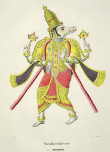 Varaha, graviert von de Marlet