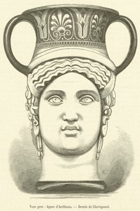 Griechische Vase, Figur von Arethusa (Stich) von French School