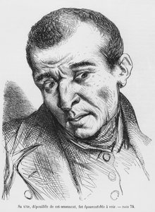 Vautrin verhaftet und identifiziert, Illustration aus Splendeurs et Misères des Courtisanes von Honoré de Balzac, veröffentlicht 1867 von French School