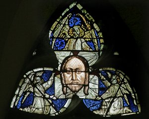 Veronikas Schleier (Buntglas) von French School