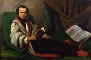Victor Hugo auf seinem Diwan von French School