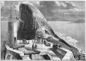 Ansicht von Gibraltar vom Signalturm aus