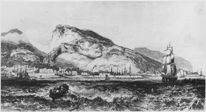 Ansicht von Port Louis, Mauritius, Illustration aus Iles de l
