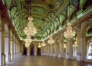 Ansicht der Grande Salle des Fêtes, nach 1871 von French School