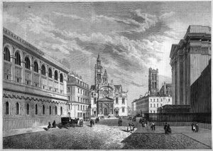 Ansicht des Mont Sainte-Genevieve, Paris von French School