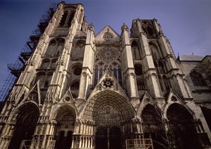 Ansicht der Westfassade, 14.-16. Jahrhundert