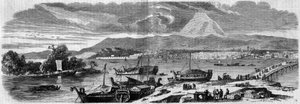 Ansicht der Stadt Jeddo (Tokio), Hauptstadt von Japan von French School