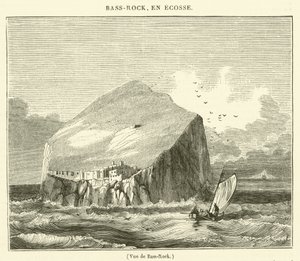 Ansicht von Bass-Rock (Gravur) von French School