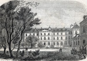 Ansicht des Krankenhauses der Pietie in Paris