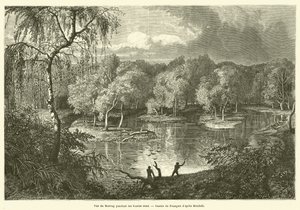 Ansicht des Murray während der Hochwasser von French School