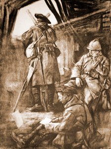 WWI französischer Beobachtungsposten an der Westfront