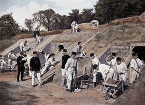 Minenkrieg (Verteidigung) - in „Militärisches Album - Genie“ von French School
