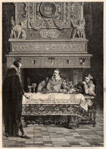 Religionskrieg unter der Herrschaft von Heinrich IV. - Jean Lemaitre Anwalt, Charles de Normandie (1554-1610) Herzog von Mayenne und der Erzbischof von Lyon (Pierre de Saint Priest d