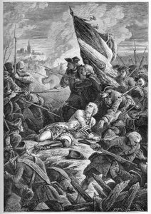 Krieg um die polnische Thronfolge (1733-1738) - Der Tod von Louis Robert Hippolyte de Brehan, Graf von Plelo (1699-1734) vor Danzig, 27. Mai