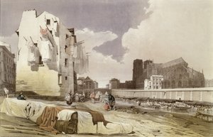 Waschfrauen an den Lavoirs am Quai Montebello, ca. 1840