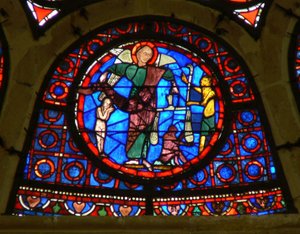 Fenster Ww mit Darstellung von St. Michael