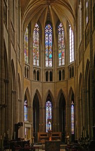 Fenster, Blick auf das Ostende des Chors der Kathedrale