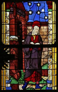 Fenster w0, Darstellung von Joachim mit einem seiner Schafe