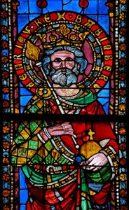 Fenster w11 mit Kaiser Heinrich von Bamberg von French School