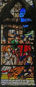 Fenster w124, St. Agnes erweckt einen Römer