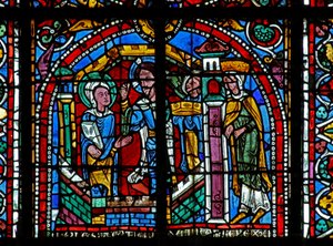 Fenster w125, Christus besucht St. Katharina im Gefängnis von French School