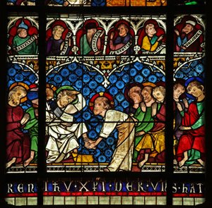 Christus wäscht seinen Jüngern die Füße
