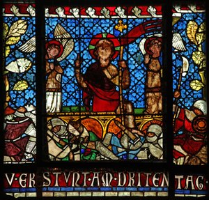 Fenster w14, die Auferstehung darstellend