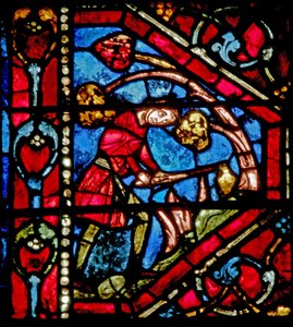 Fenster w19, Geschichte der Arche Noah: Noah pflanzt den Weinstock