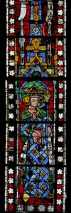 Fenster w200 mit dem Heiligen Ludwig von French School