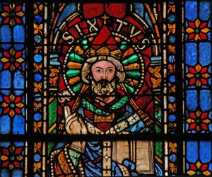 Fenster w201, Sixtus darstellend