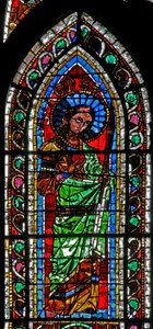 Fenster w202 mit der heiligen Agnes