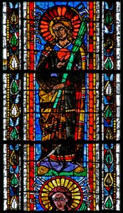 Fenster w202 mit der heiligen Brigitta