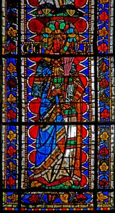 Fenster w202 mit der heiligen Cäcilia