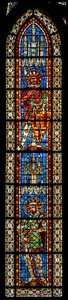 Fenster w203 mit dem heiligen Exuperius und dem heiligen Demetrius