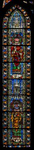 Fenster w205 mit dem heiligen Amandus und dem heiligen Justus