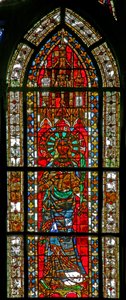 Fenster w206 mit St. Petronella von French School