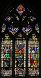 Fenster w208, St. Peter, St. Paul und St. Andreas