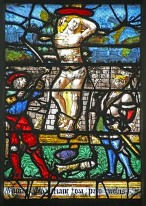 Fenster w20, St. Sebastian darstellend von French School