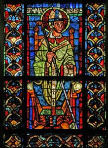 Fenster w210, Bischof Manasses darstellend