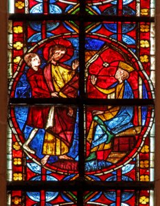 Fenster w210 zeigt St. Jakobus vor Herodes