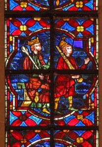Fenster w212, Darstellung eines Königs und eines Soldaten