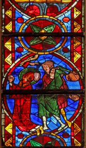 Fenster w213, Darstellung des Martyriums von St. Stephan