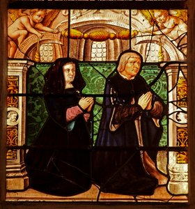 Fenster w29 zeigt Stifter - Isabeau de Chantepinot und Alexandre Baulet?