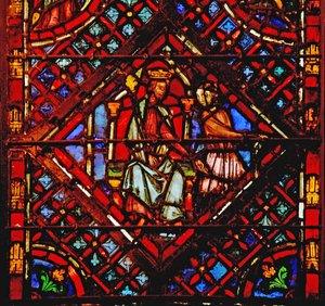 Moses verlässt den Palast des Pharao von French School
