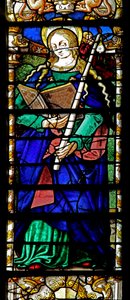 Fenster w2 zeigt St. Genevieve