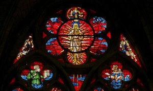 Fenster w34, Verklärung mit Elija und Moses